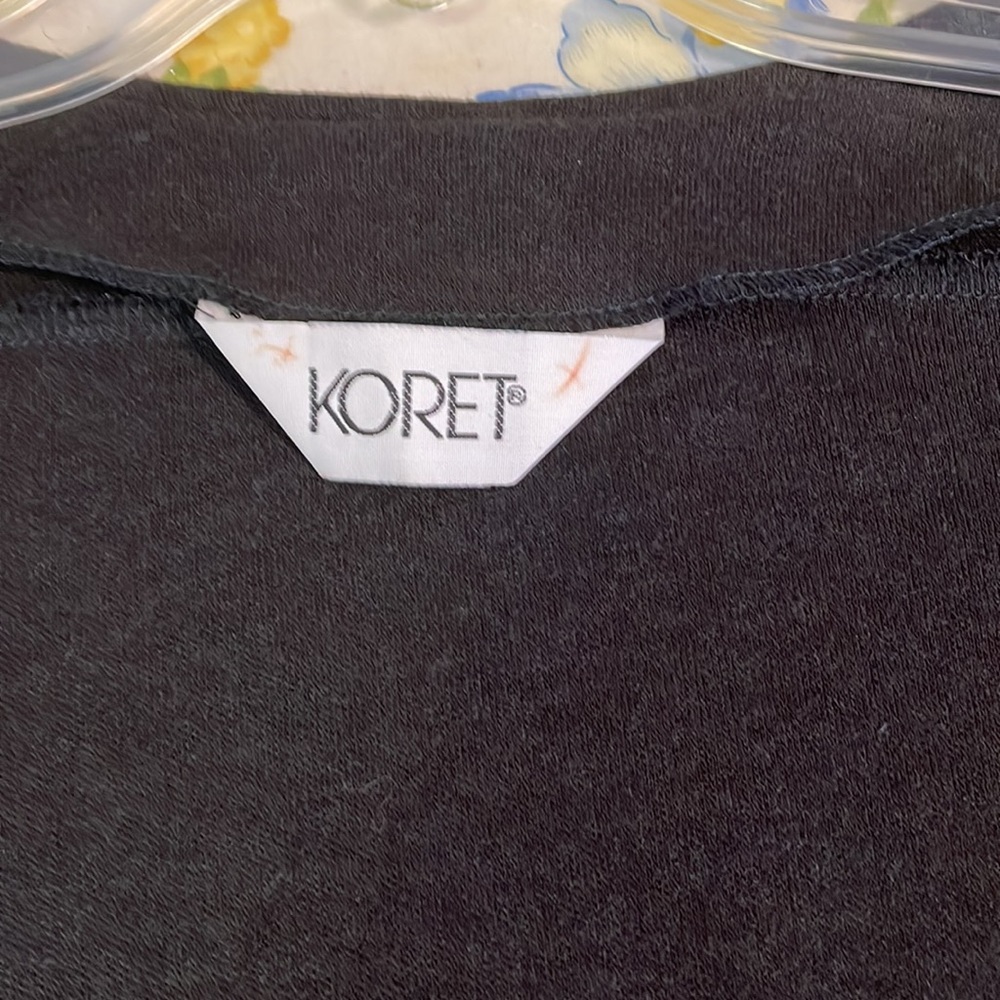 Korea Long Open Black Cardigan - Picture 3 of 4